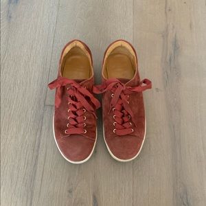 Sezane Jack Sneaker 36 maroon suede